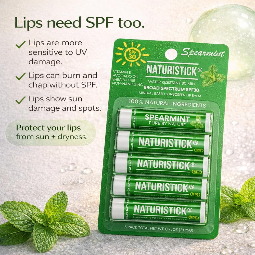 Naturistick lip balm ingredients include shea butter and avocado oil