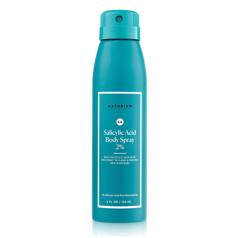 Naturium Salicylic Acid Body Spray bottle view for blemish prevention and pore care.