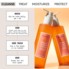 Naturium Vitamin C Complex Cleanser foamy lather demonstrating deep cleansing without drying