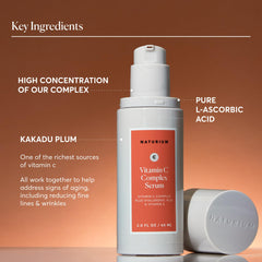 Naturium Vitamin C Complex Serum close-up highlights Kakadu plum for brightening potential