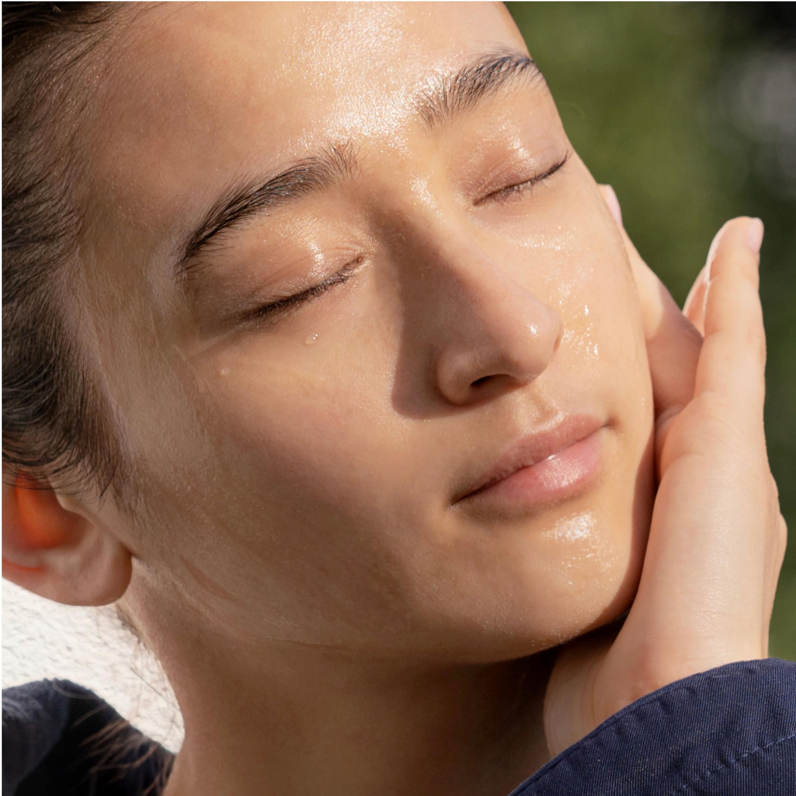 Closeup of Naturopathica Aloe Vera Gel Mask texture delivering refreshing hydration.