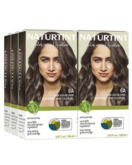 Naturtint 6A Dark Ash Blonde color pack enabling at-home salon-quality results.