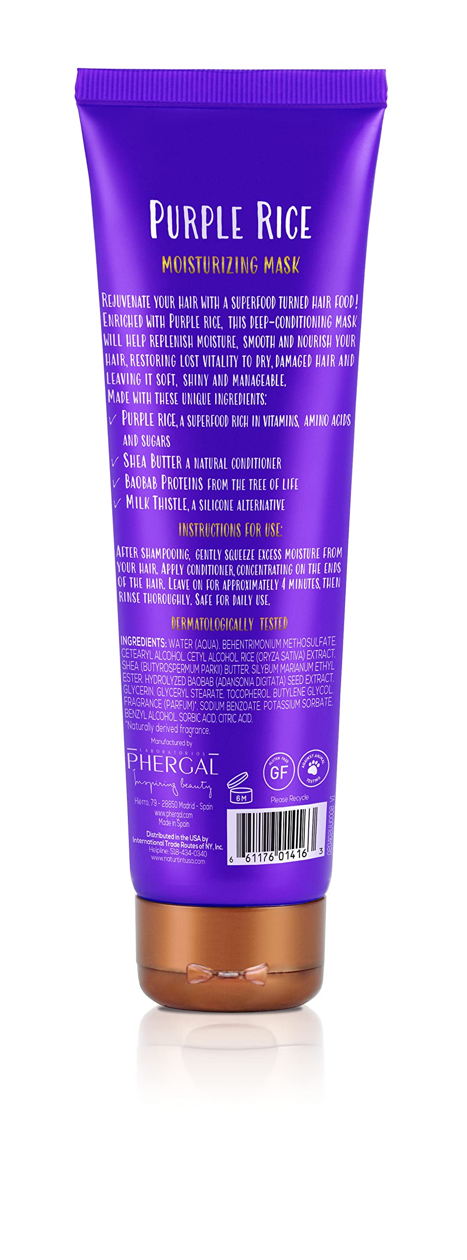 Naturtint Hair Food Deep Conditioning Mask application demonstrates hydration for all hair types.