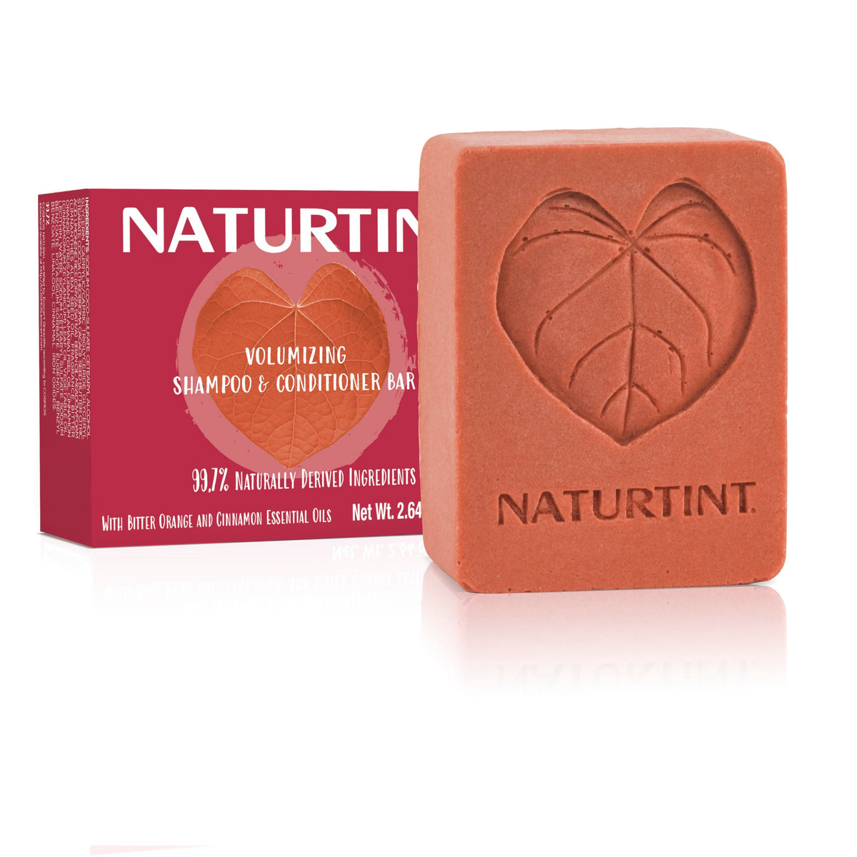 Naturtint shampoo bar cinnamon packaging, compact eco-friendly travel solution.