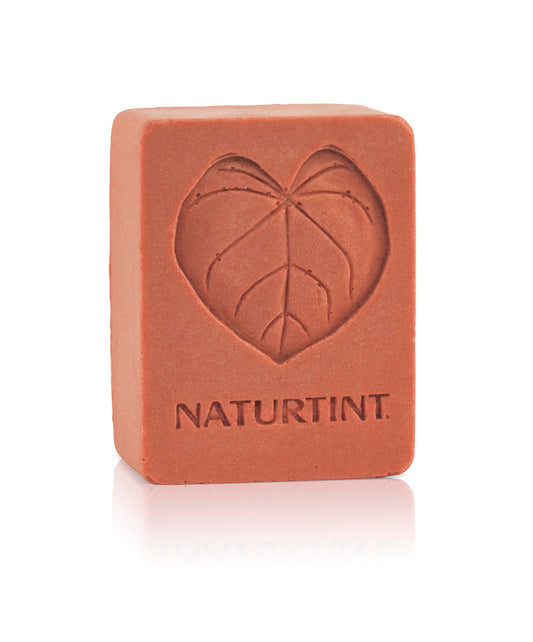 Naturtint shampoo bar cinnamon slab, solid form reduces plastic waste.