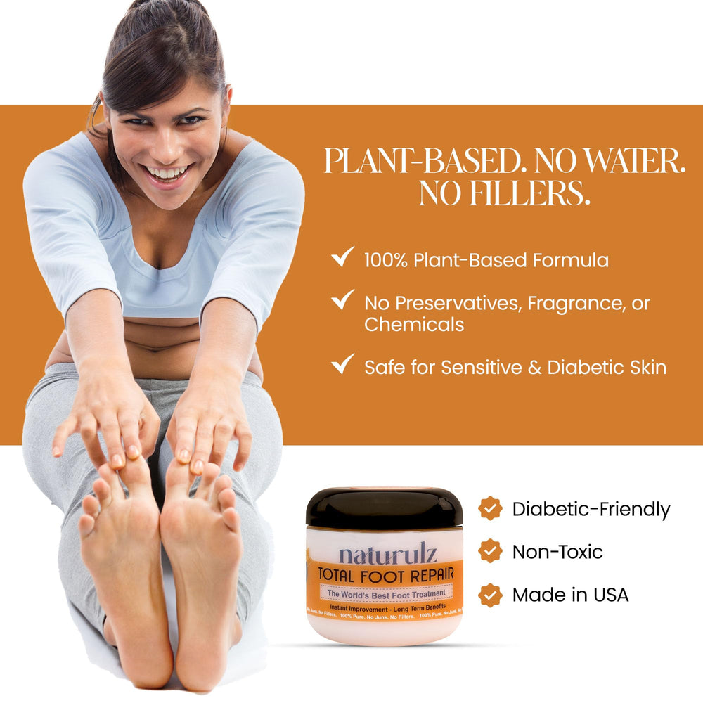 Naturulz Total Foot Repair after-use foot close-up reveals smoother skin
