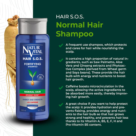 NaturVital shampoo being massaged into the scalp for nourishment