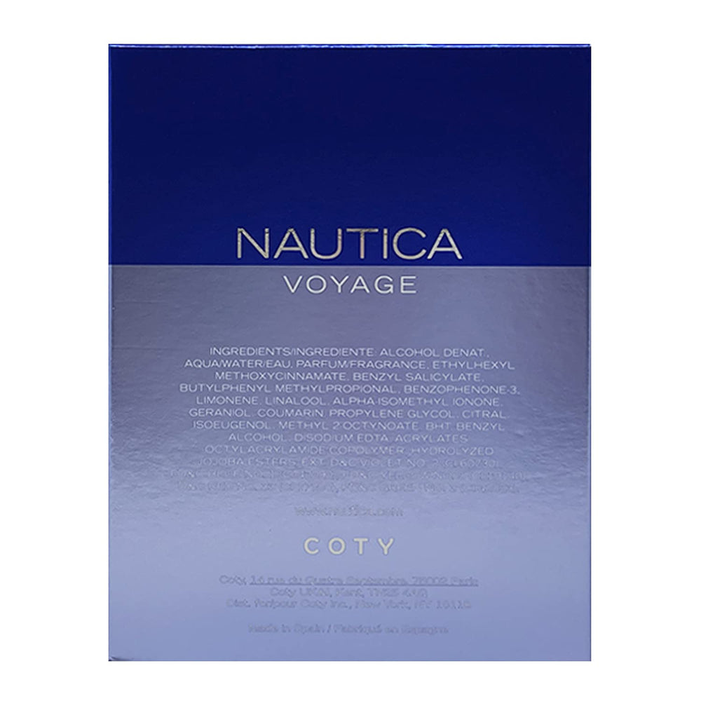 Nautica Voyage bottle side angle showing sleek design.