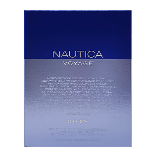 Nautica Voyage bottle side angle showing sleek design.