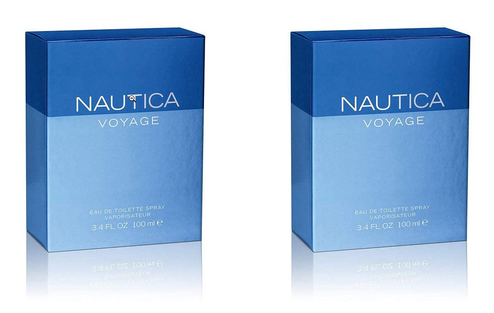 Nautica Voyage packaging front, premium presentation perfect for gifting.