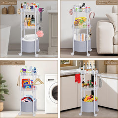 NauwaBarn rolling makeup cart gift-ready for beauty lovers and space-challenged rooms.