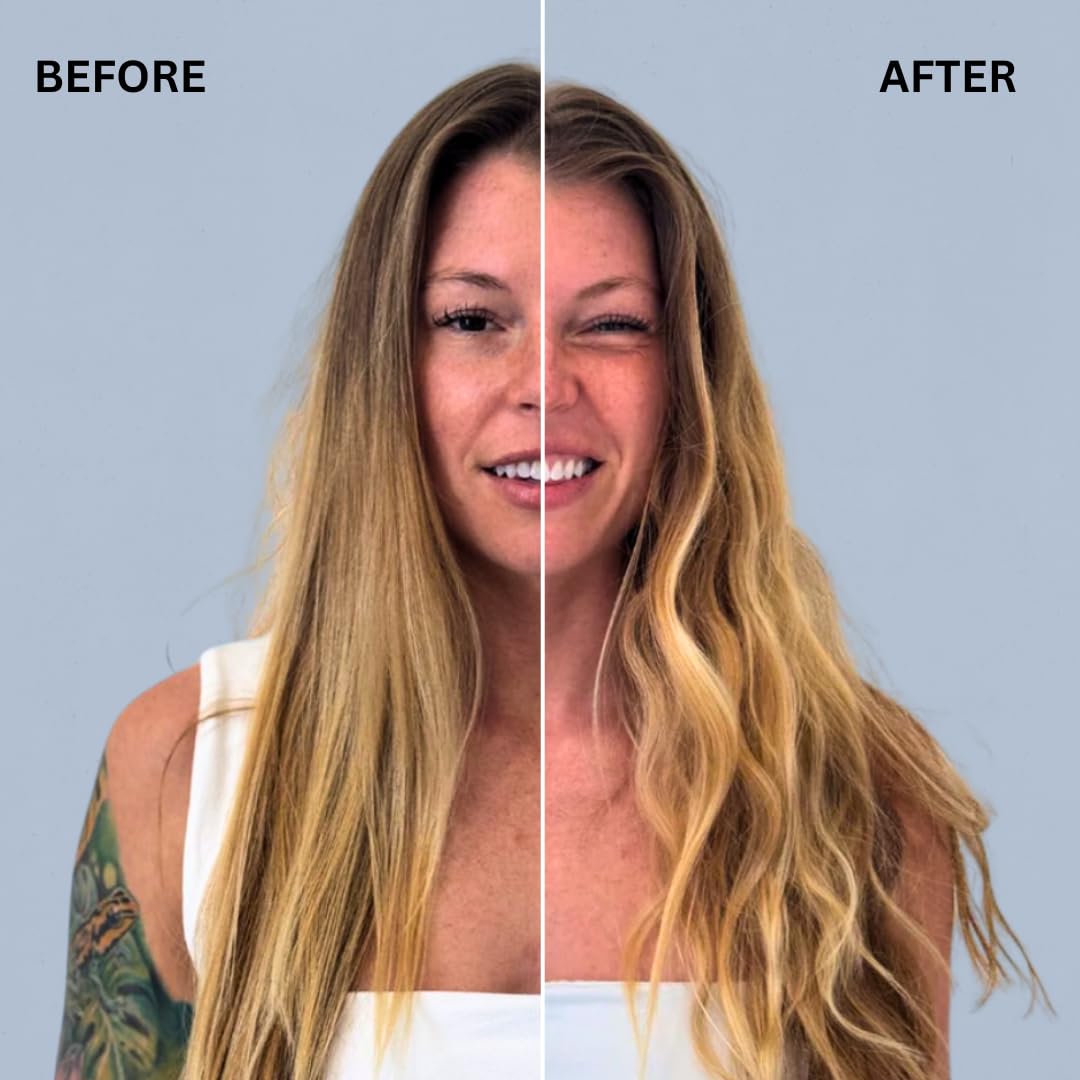 Navy Dry Texture Spray with sunflower oil nourishes strands while adding texture.