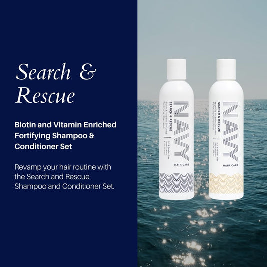 NAVY Hair Care Search and Rescue Conditioner bottle for detangling and moisture
