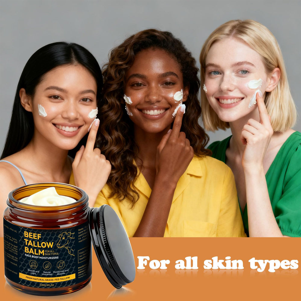 NAWydzz beef tallow hands applying balm for daily moisture