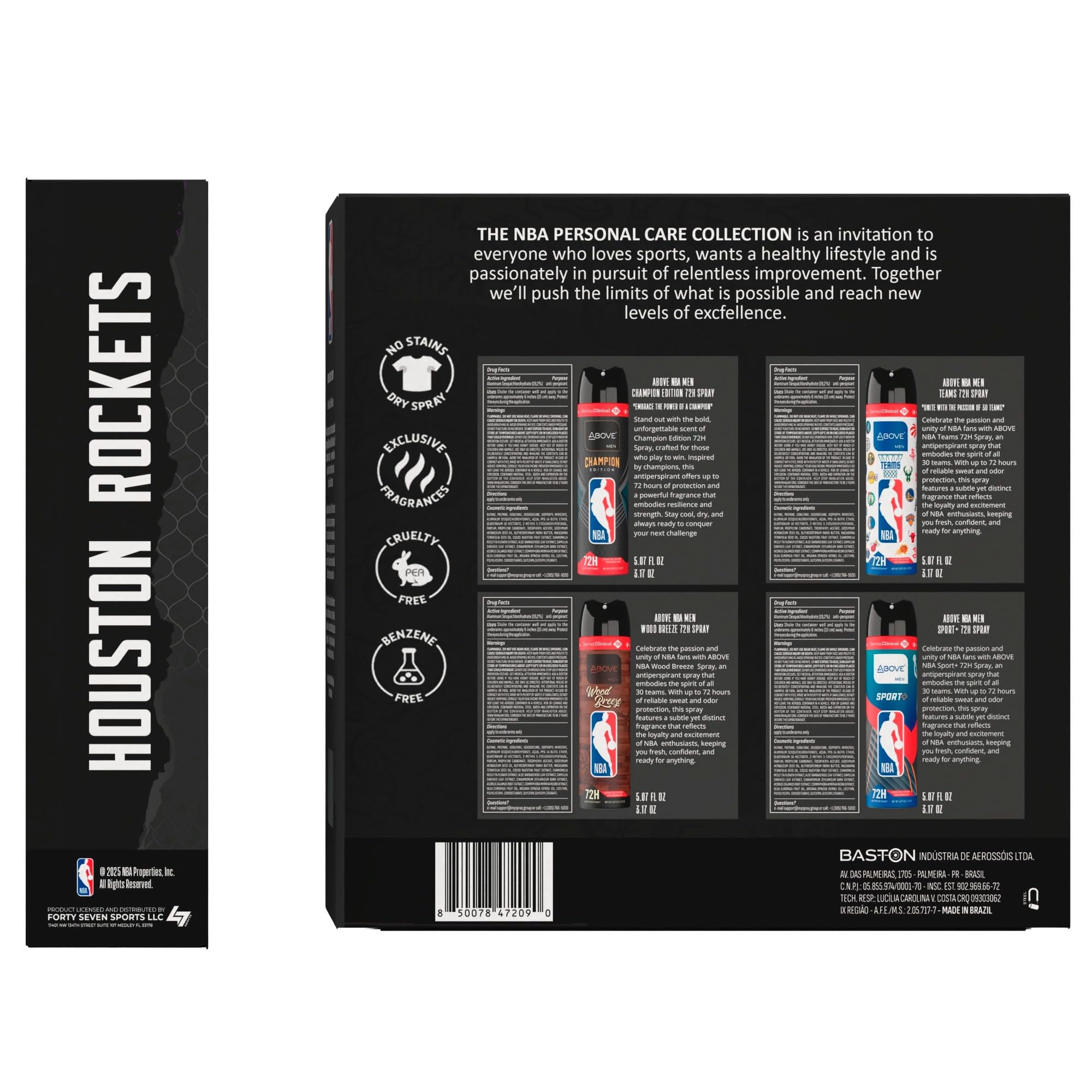 NBA Above Houston Rockets Sport Plus image emphasizing cool, energetic aroma for active days