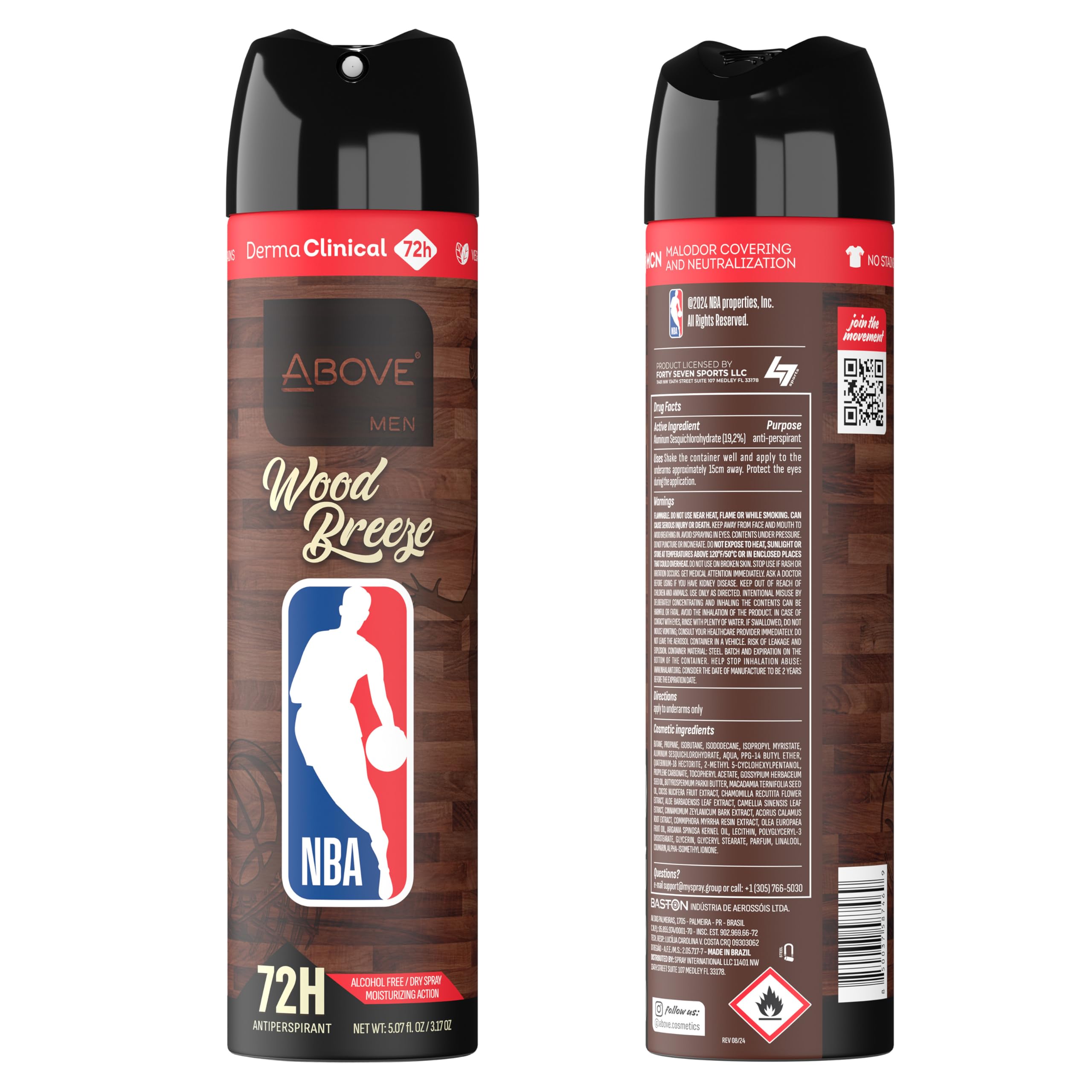 NBA Above Houston Rockets Wood Breeze image highlights rich cedarwood and sandalwood notes