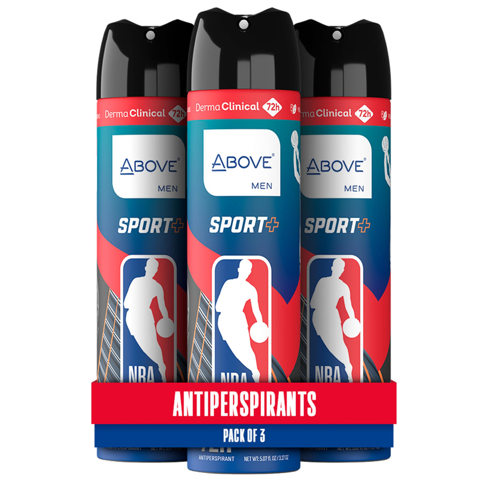 NBA Above Sport Plus 3-pack front view with clear spray protects fabrics