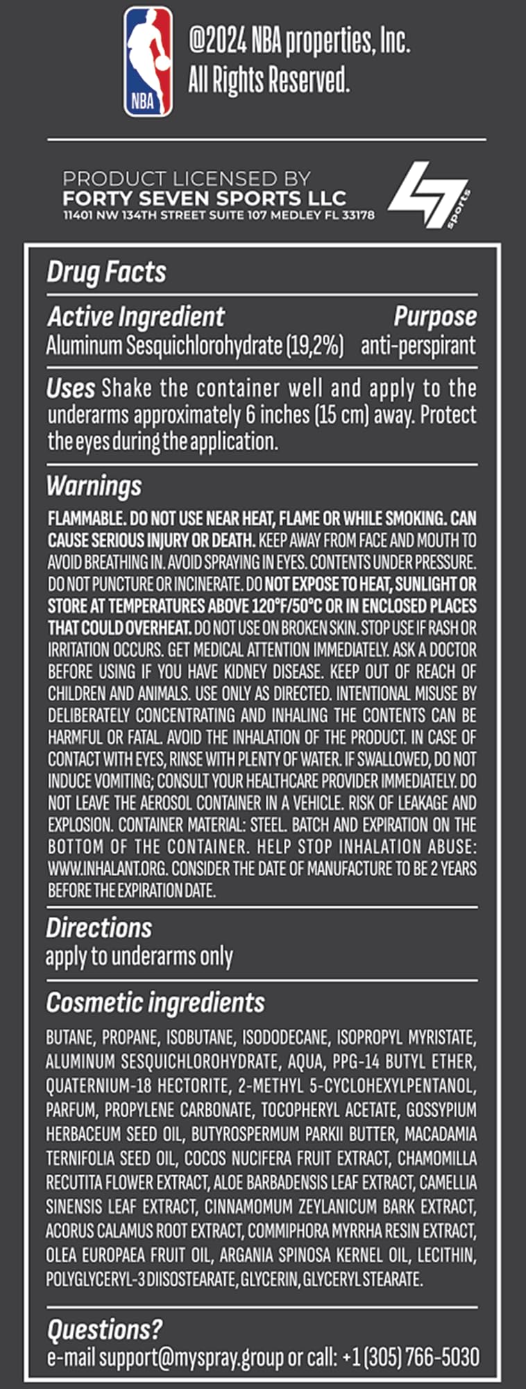 NBA Above Sport Plus DermaClinical technology badge highlights skin-friendly protection