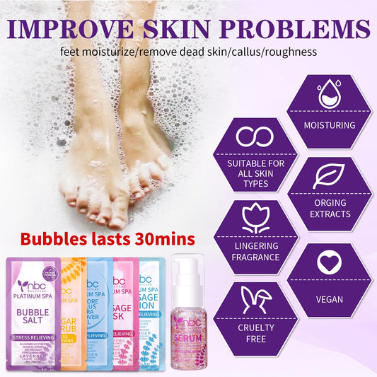 NBC BeautiLab sugar scrub for smoother soles and improved texture