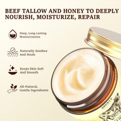 NBUDIY honey and olive oil emulsion highlights natural nourishment.