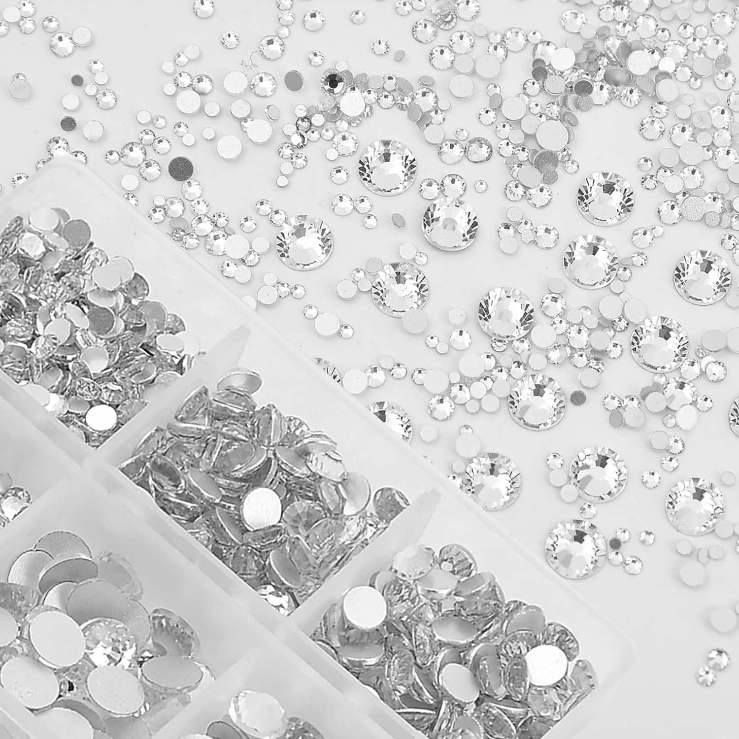 NCB crystal gems ideal for nail art application and decorations.