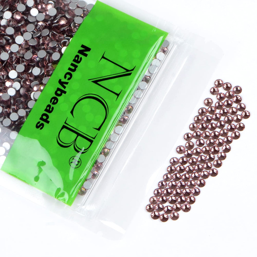 NCB Lt Amethyst glass diamonds enhance nails with shimmering detail