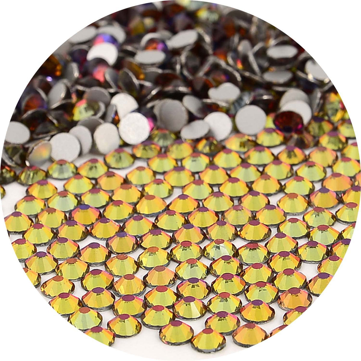 NCB Nancybeads blue volcanic rhinestones for dazzling SS20 nails.