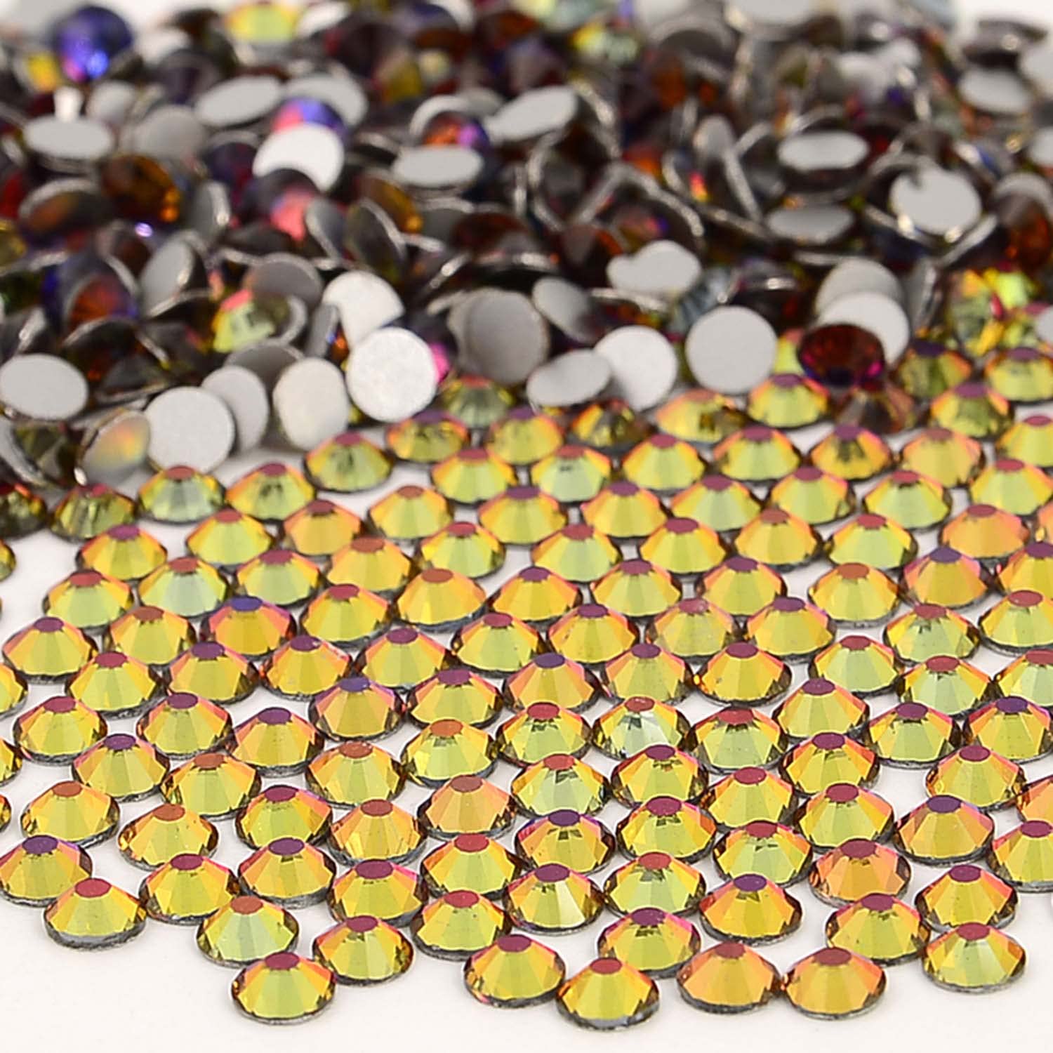 NCB Nancybeads flat-back glass rhinestones for precise nail art.