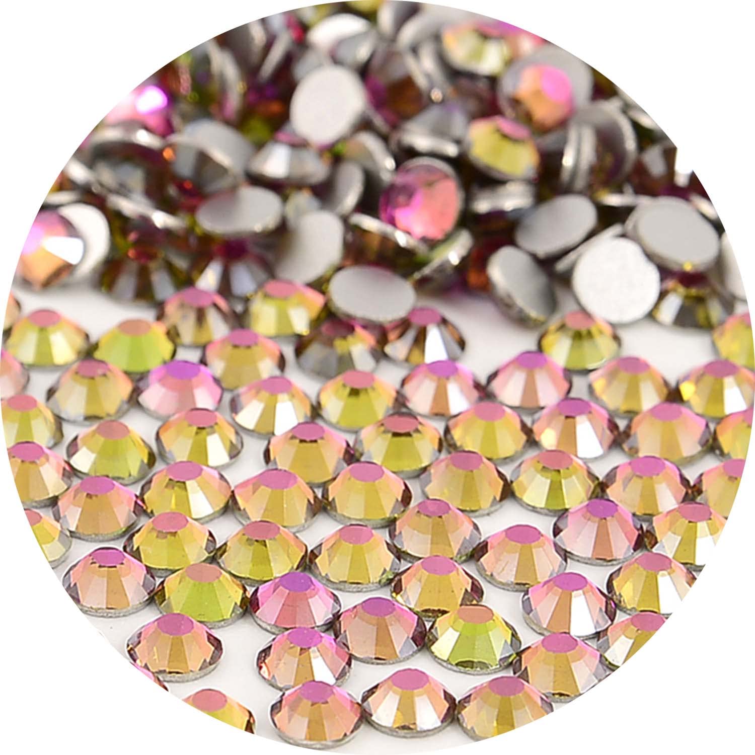 NCB Nancybeads Golden Rose bottle shows rich crystals for at-home nail art.