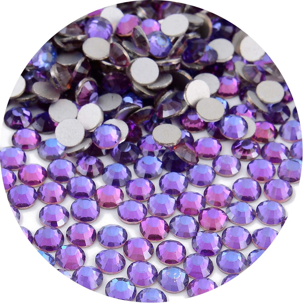 NCB Purple Velvet SS20 flat-back glass rhinestones add brilliant nail sparkle.