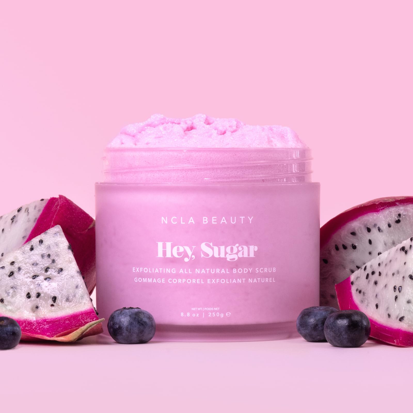 NCLA Beauty Hey Sugar mango shea cocoa butter formula delivers moisturized glow.