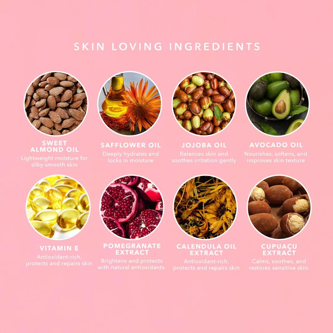 NCLA So Rich Pink Champagne packaging and branding on display