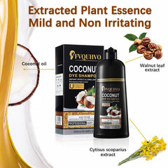 NCEPROHR Coconut Dye Shampoo after color reveals darker, shinier hair