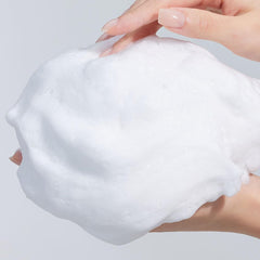 Close-up of creamy texture of Near Garden Lotus Relief Foam
