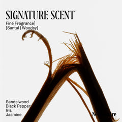 Nécessaire Santal fragrance notes include sandalwood and jasmine for warmth.