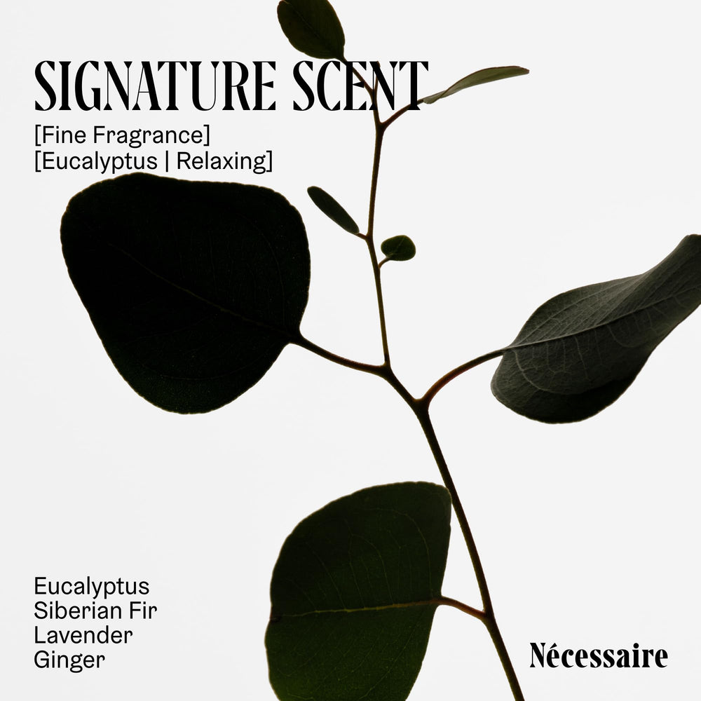 Creamy Nécessaire Eucalyptus lather soothing skin during shower.