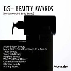 Nécessaire vegan formula reflects a cruelty-free skincare choice.
