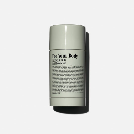 Nécessaire eucalyptus deodorant bottle side view highlighting long-lasting odor control.