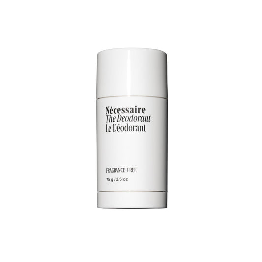Nécessaire fragrance-free deodorant bottle front view for fragrance-free protection