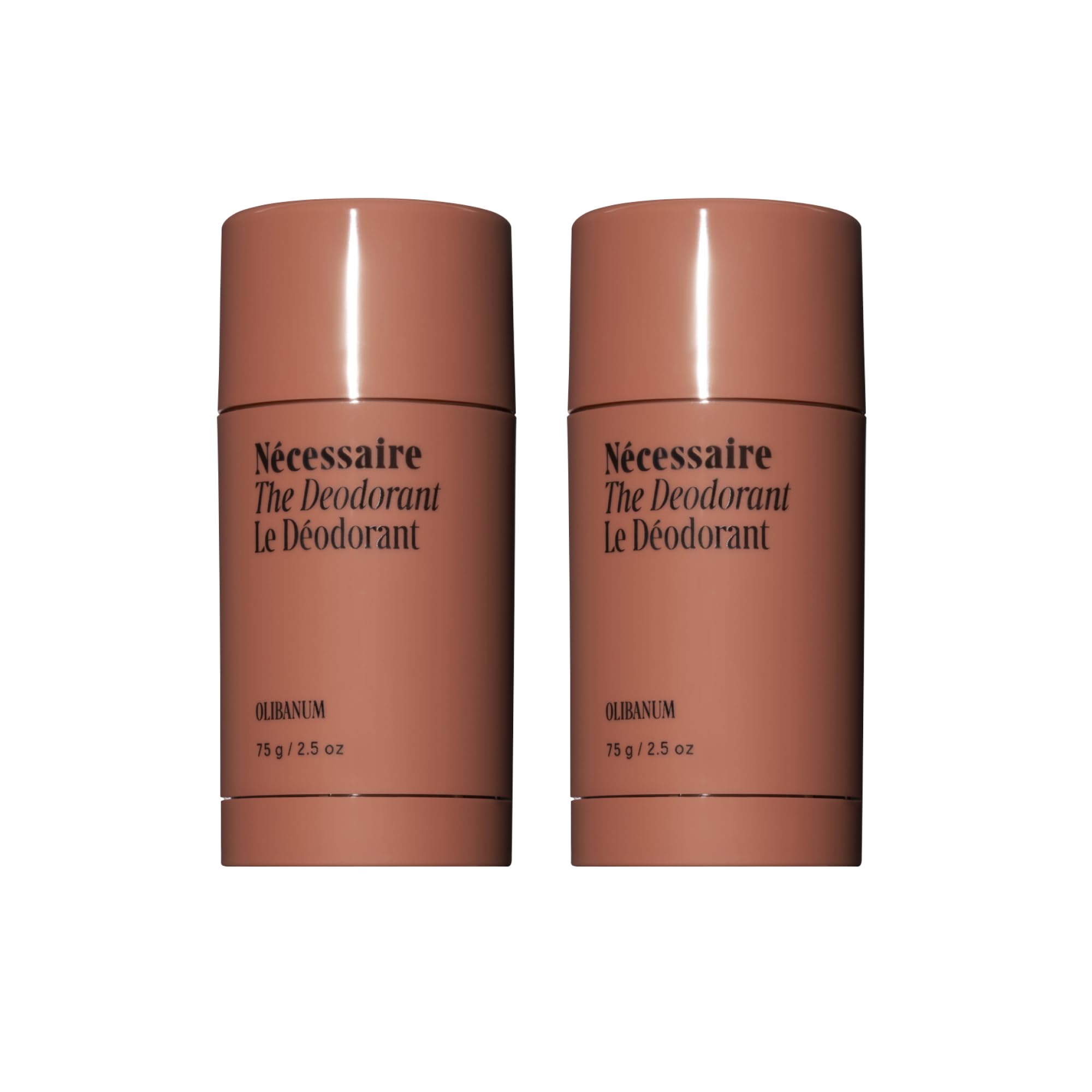 Nécessaire Olibanum deodorant packaging shows aluminum-free protection for daily comfort