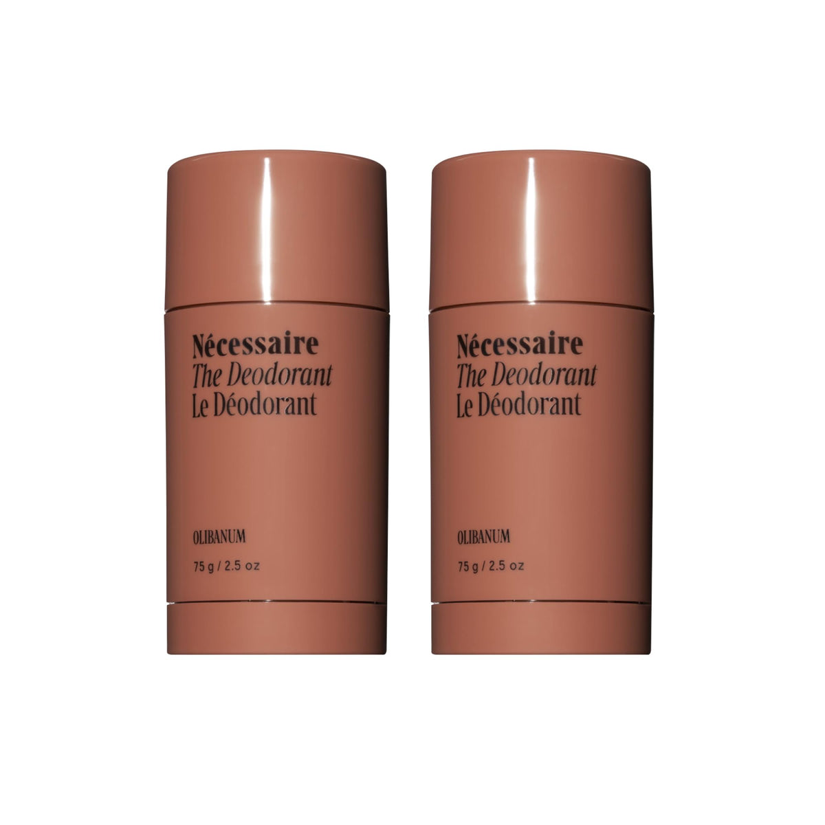 Nécessaire Olibanum deodorant packaging shows aluminum-free protection for daily comfort