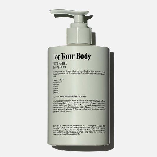 Nécessaire Eucalyptus bottle pour demonstrates easy application for quick, even moisturization