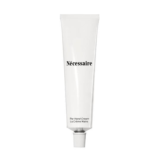 Nécessaire hand cream bottle highlighting ceramides and peptides for daily hand care