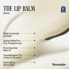Nécessaire lip balm with niacinamide and ceramides for smoother lips.