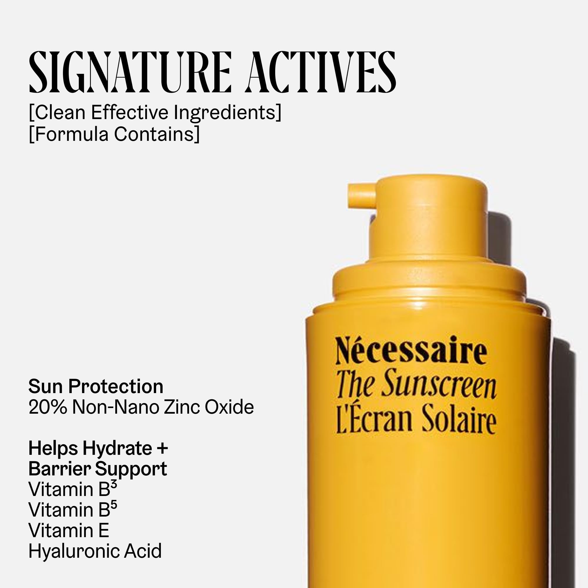 Nécessaire algae extract emphasizes Laminaria Saccharina with hydrating benefits.