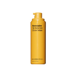 Nécessaire mineral sunscreen bottle showing body SPF 30 protection and hydration.
