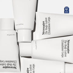 Nécessaire The Body Lotion ingredient focus: Niacinamide and plant oils for barrier support.