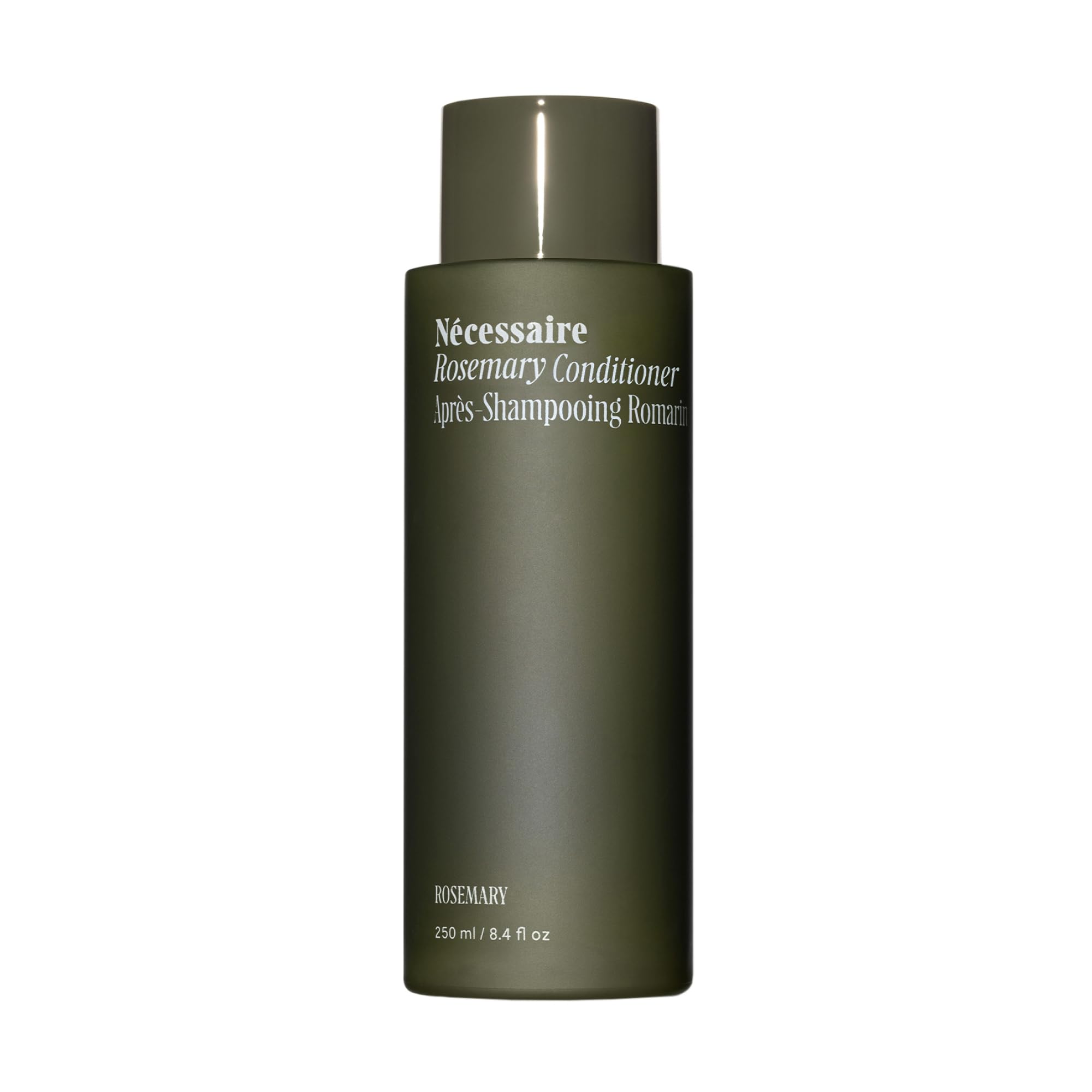 Nécessaire Rosemary Conditioner bottle on bathroom shelf for daily strengthening
