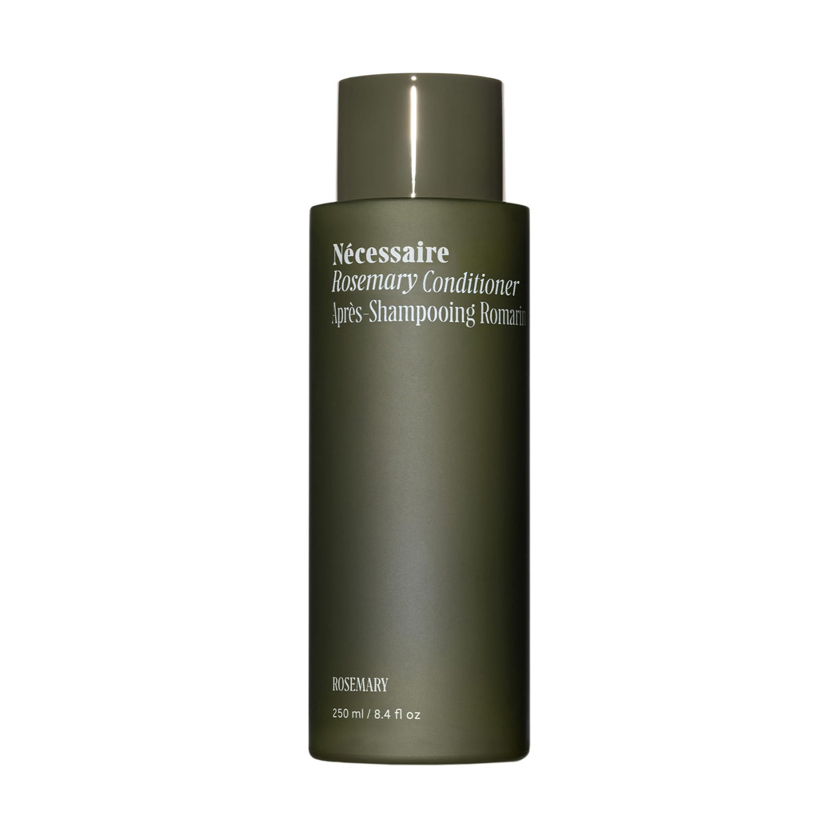 Nécessaire Rosemary Conditioner bottle on bathroom shelf for daily strengthening