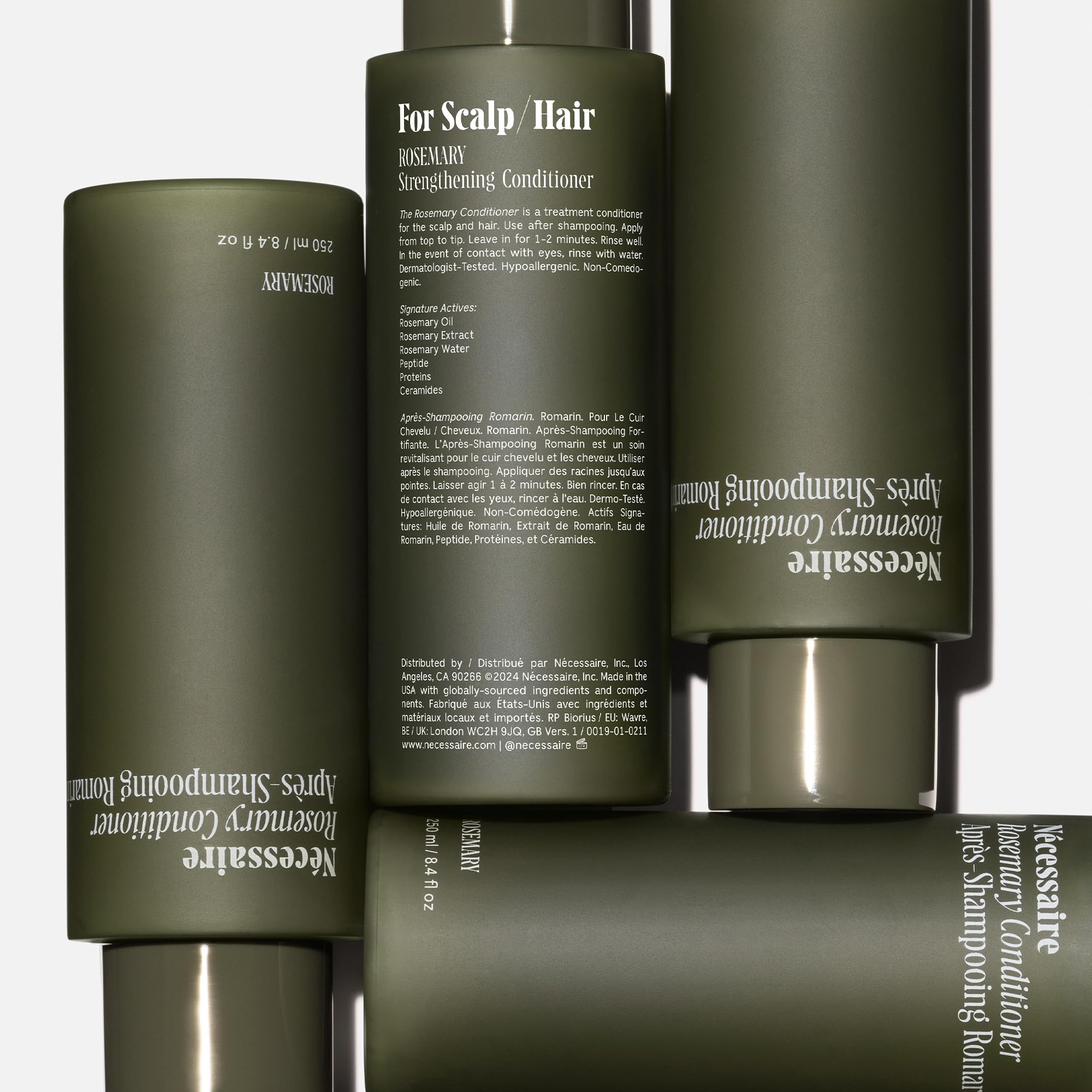 Nécessaire Rosemary Conditioner detangles hair with smooth glide